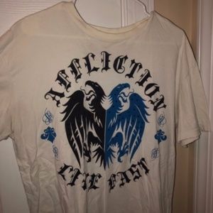 Affliction Off White XL T